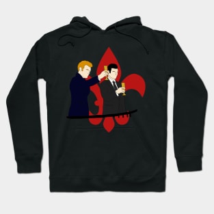 klaus and elijah fleur de lis with balcony the originals Hoodie